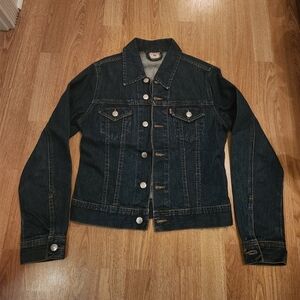 Vintage R.Y.D. RYD Girls Casual Wear Denim Jean Jacket Dark Wash Small